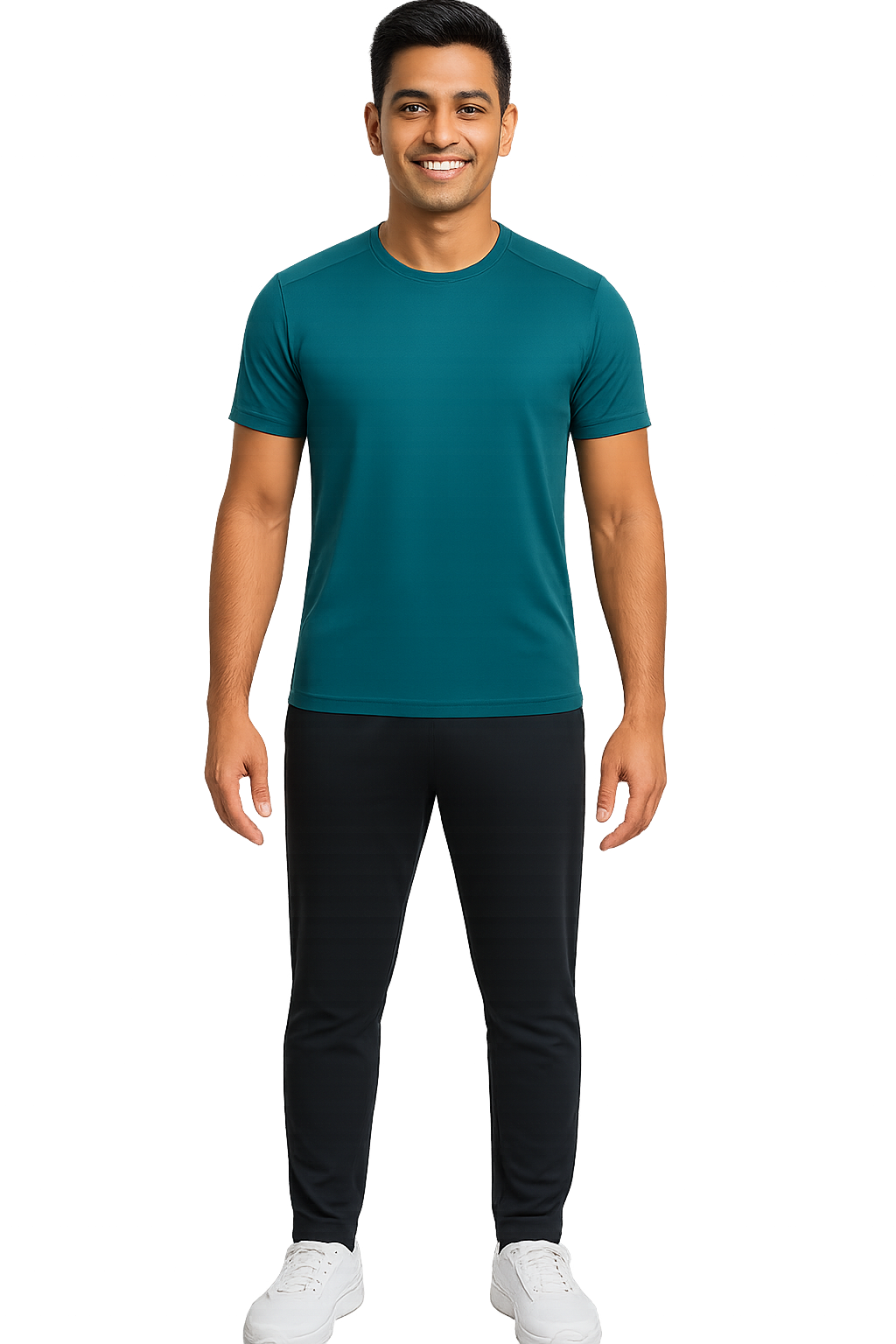 Male physiotherapy body diagram front view